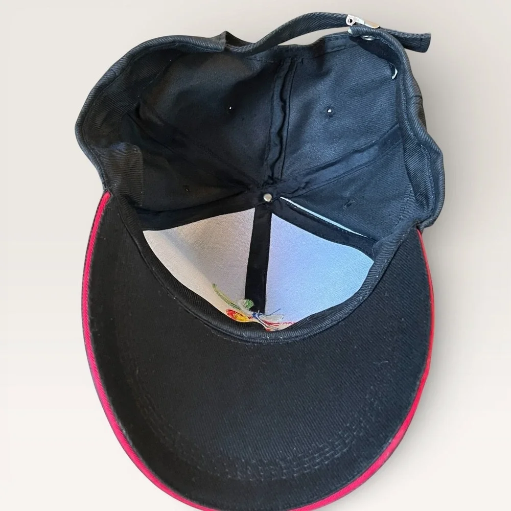Beijing 2008 Olympics Games Hat Black OSFM Strapback Baseball Cap Souvenir Sport